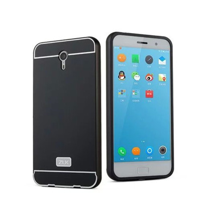 Други Бъмпъри за телефони Луксозен алуминиев бъмпър с твърд гръб за LENOVO Zuk Z1 черен